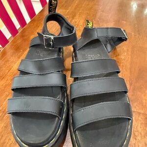 Doc Marten Black Strappy Sandals size 10